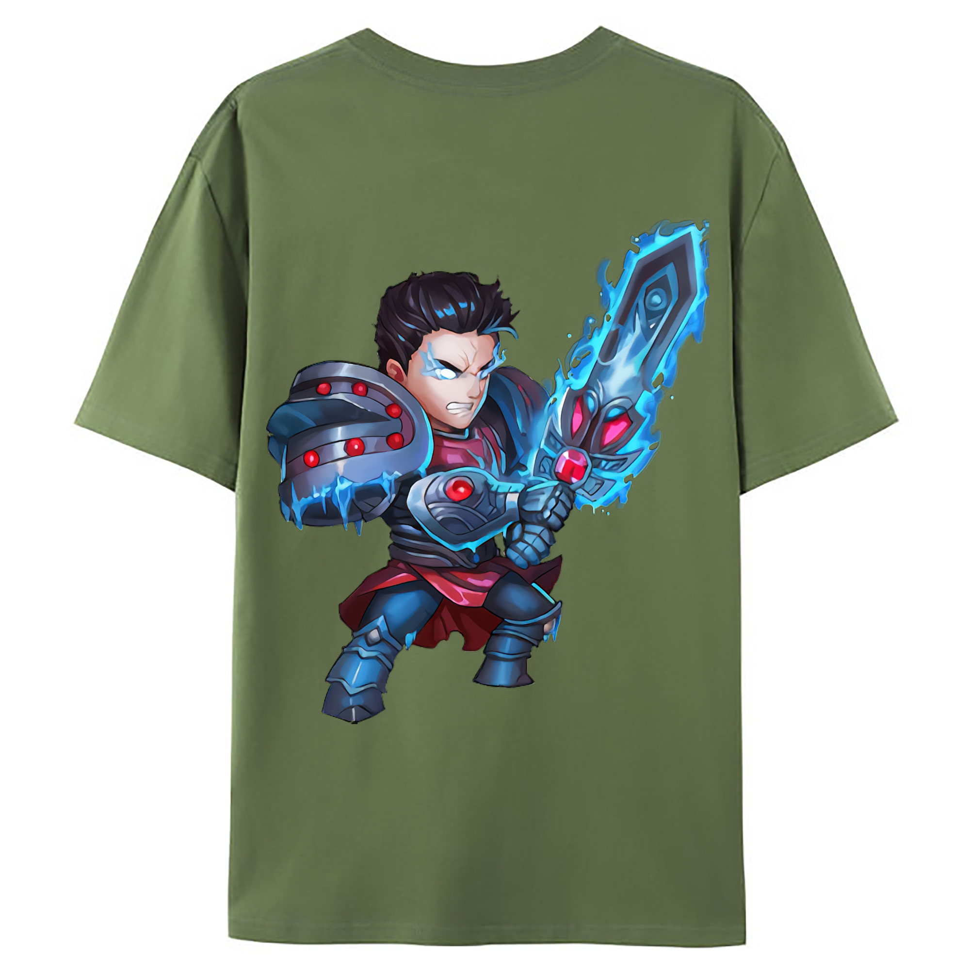 （画像用） リーグ・オブ・レジェンド League of Legends LOL 綿100％ メンズ半袖Tシャツ（バックプリント） 通気性